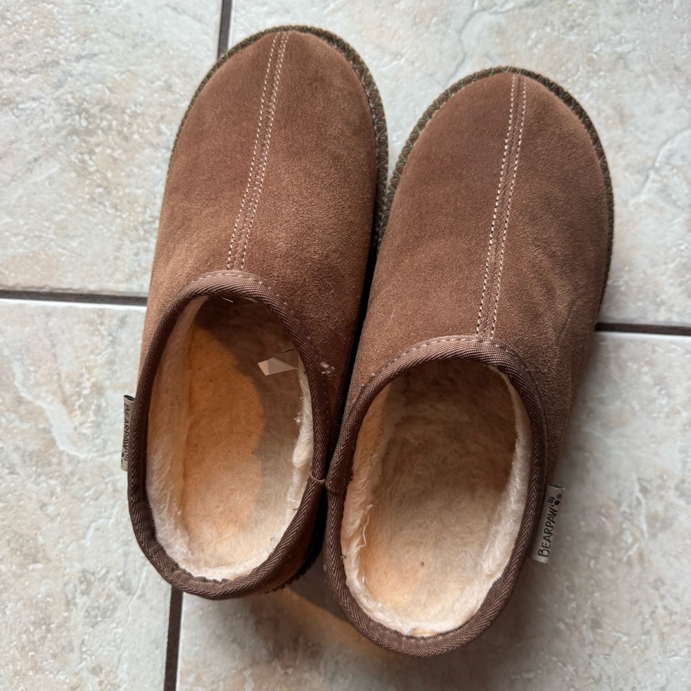 Bearpae Brown Suede Women’s Slippers